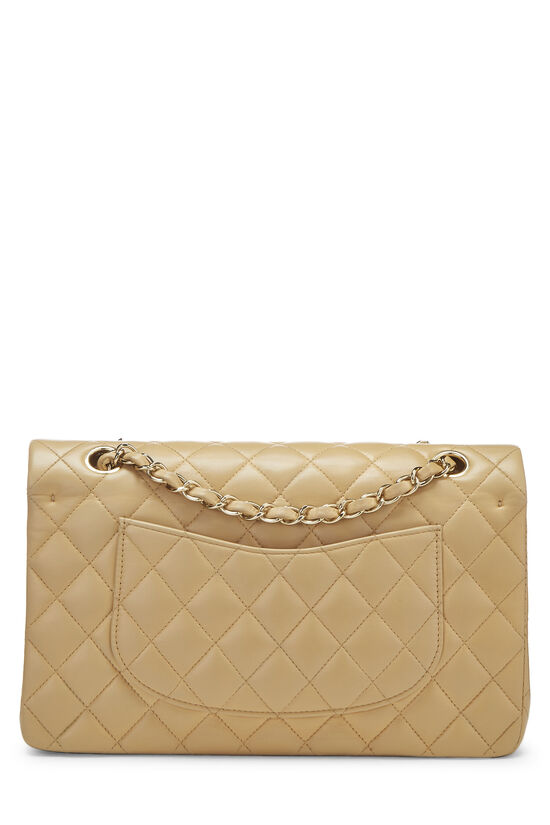 Beige Quilted Lambskin Classic Double Flap Medium, , large image number 3