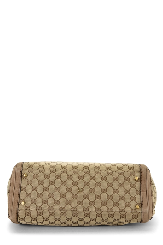 Brown Original GG Canvas Running Tote, , large image number 4