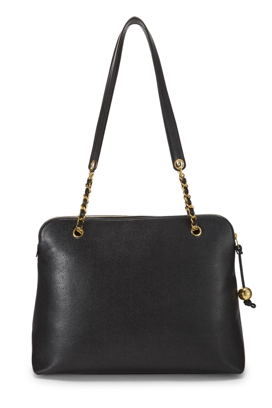 Black Caviar Zip Tote Large, , large image number 3