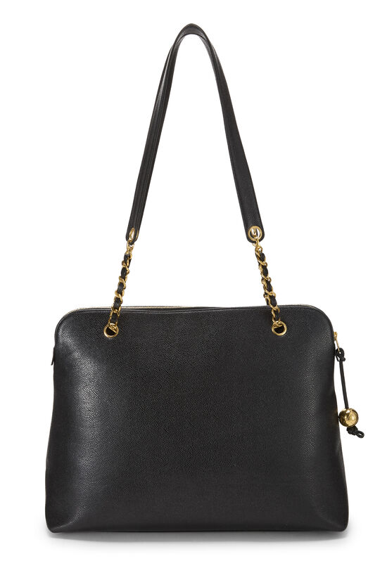 Black Caviar Zip Tote Large, , large image number 3