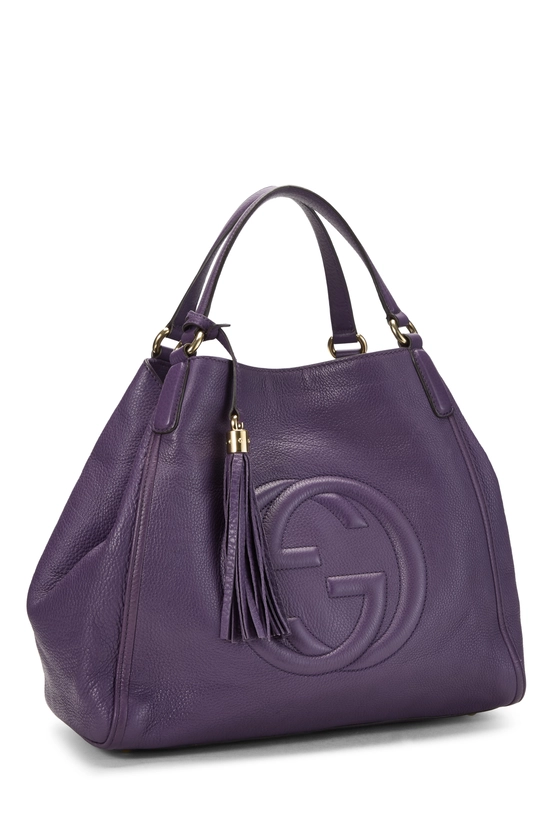 Purple Leather Soho Convertible Shoulder Bag, , large image number 1