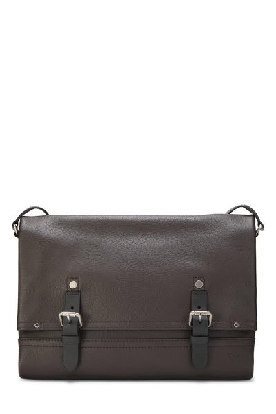 Louis Vuitton Brown Utah Leather Canyon Messenger MM