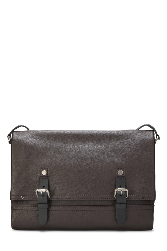 Brown Utah Leather Canyon Messenger MM, , large image number 0