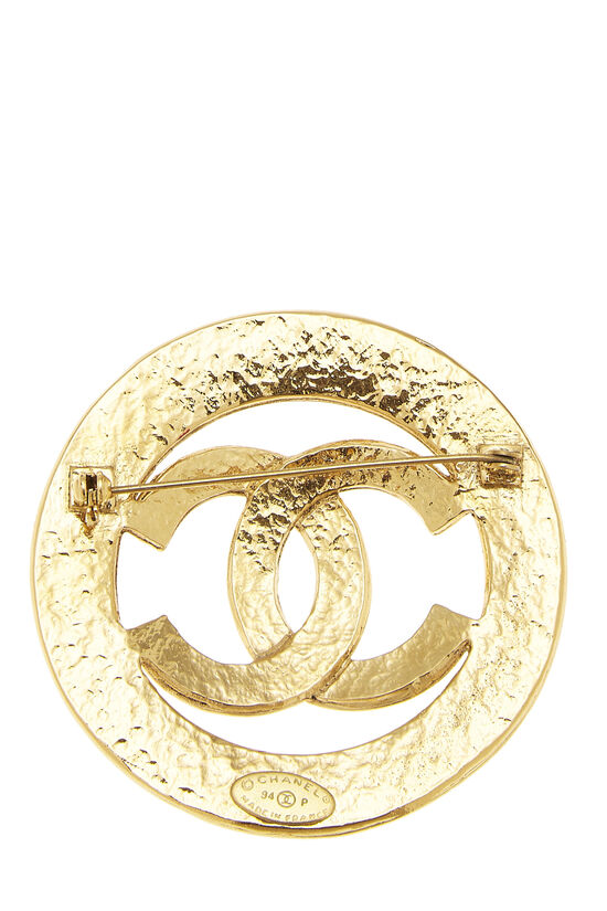 Gold 'CC' In Ring Border Pin Large, , large image number 2