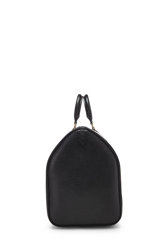 LOUIS VUITTON Keepall 45 Epi Leather Travel Bag Black