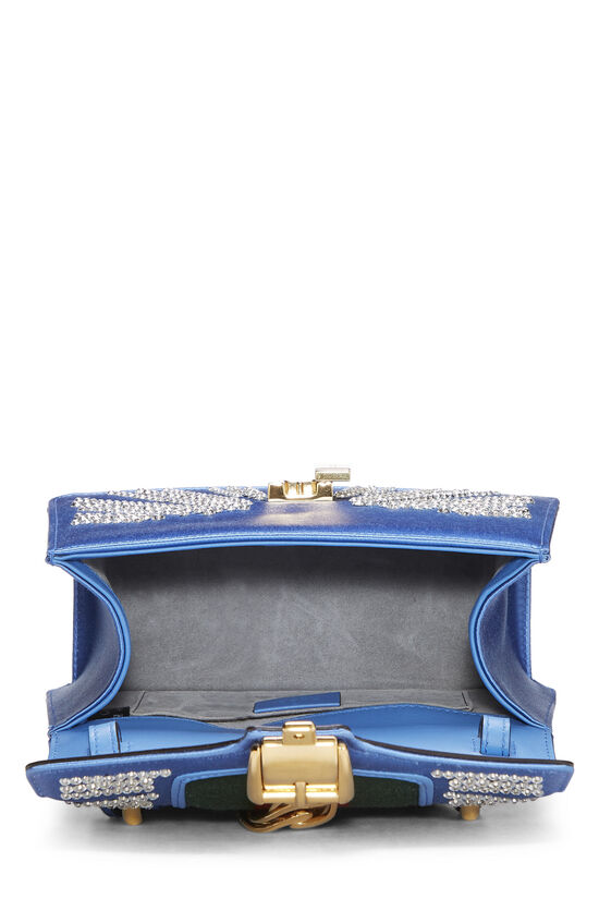 Blue Satin Sylvie Handbag Mini, , large image number 6