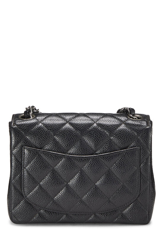 Black Quilted Caviar Half Flap Mini, , large image number 5