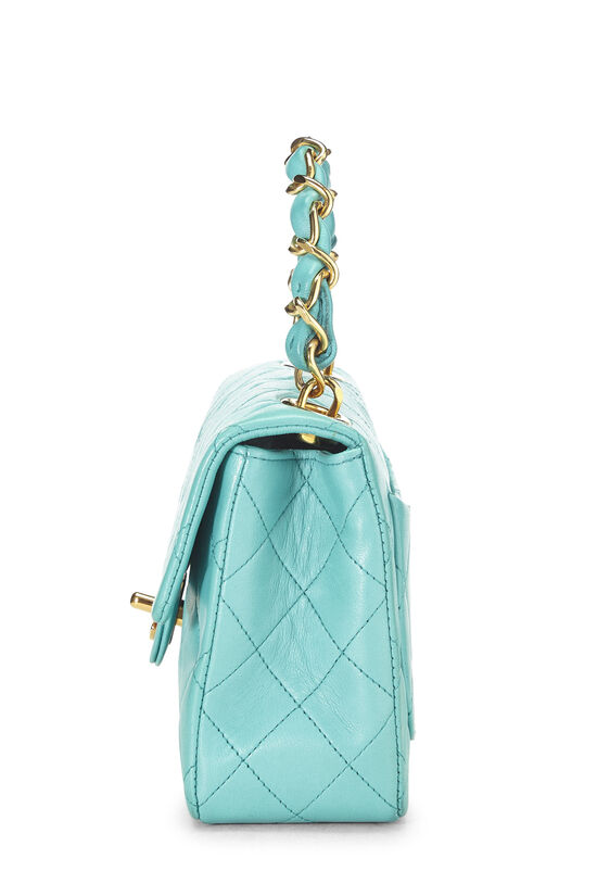 Blue Lambskin Handbag Mini, , large image number 2