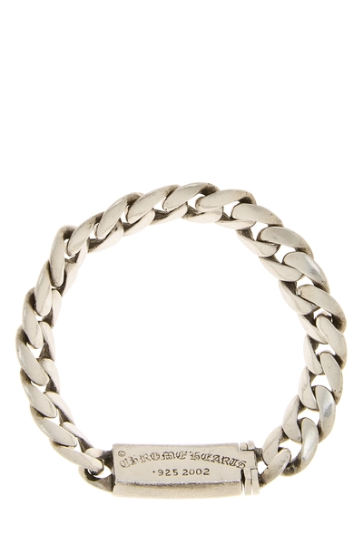 Sterling Silver Double Plus ID Bracelet, , large