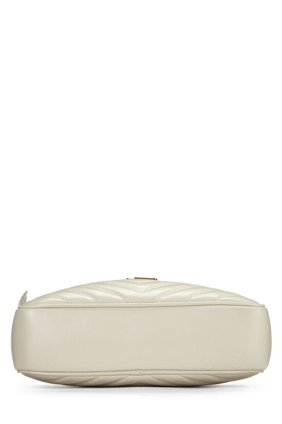 White Quilted Calfskin Lou Camera Bag, , large image number 4