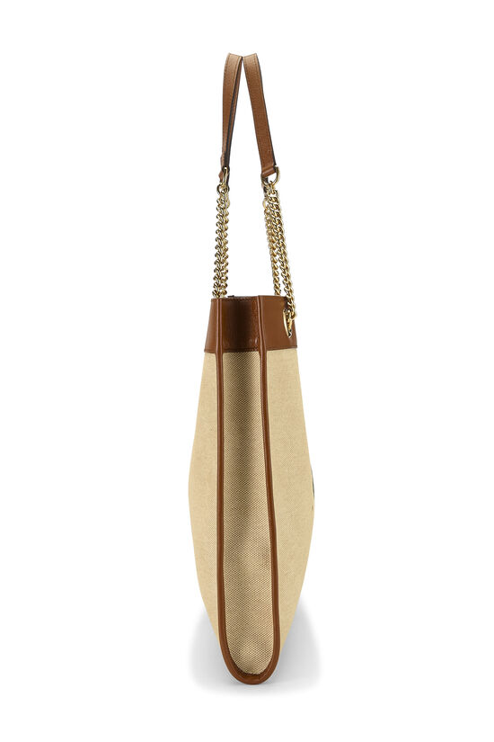 Brown Canvas Rajah Tote Large, , large image number 2