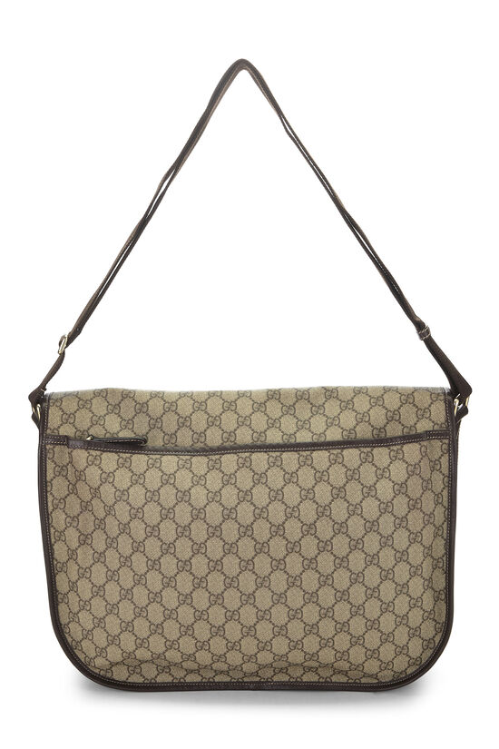 Pre-Owned Original GG Supreme Canvas Flap Messenger Large
