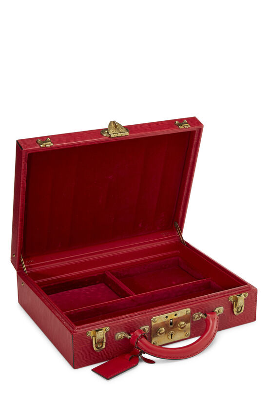 Louis Vuitton Louis Vuitton Ecrin Bijoux Red Epi Leather Jewelry Case