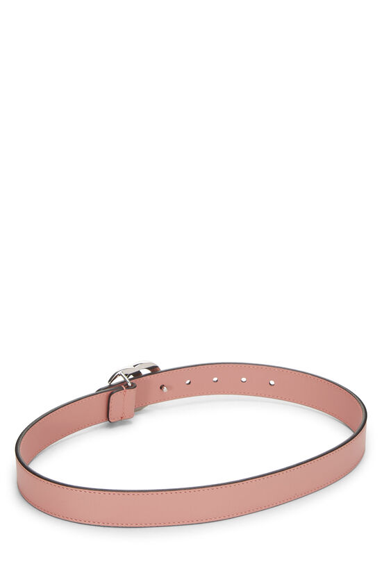Pink Leather GG Marmont Belt, , large image number 2