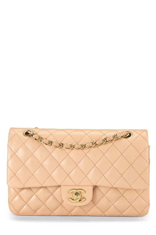 Pink Quilted Lambskin Classic Double Flap Medium, , large image number 0