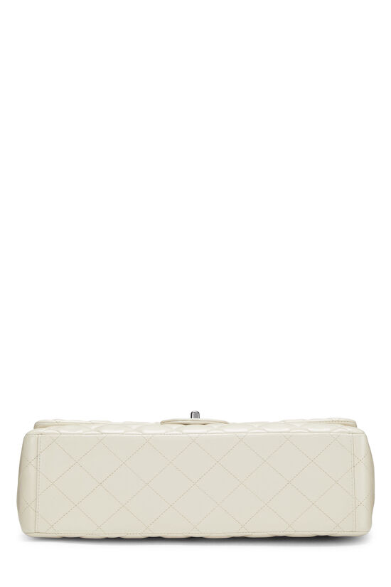 Cream Quilted Lambskin Classic Flap Maxi , , large image number 5