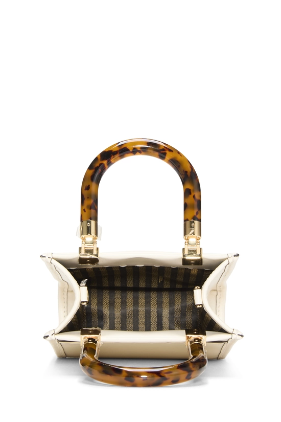 White Calfskin Sunshine Shopper Mini, , large image number 5