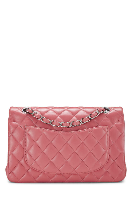 Pink Quilted Lambskin Classic Double Flap Small, , large image number 3