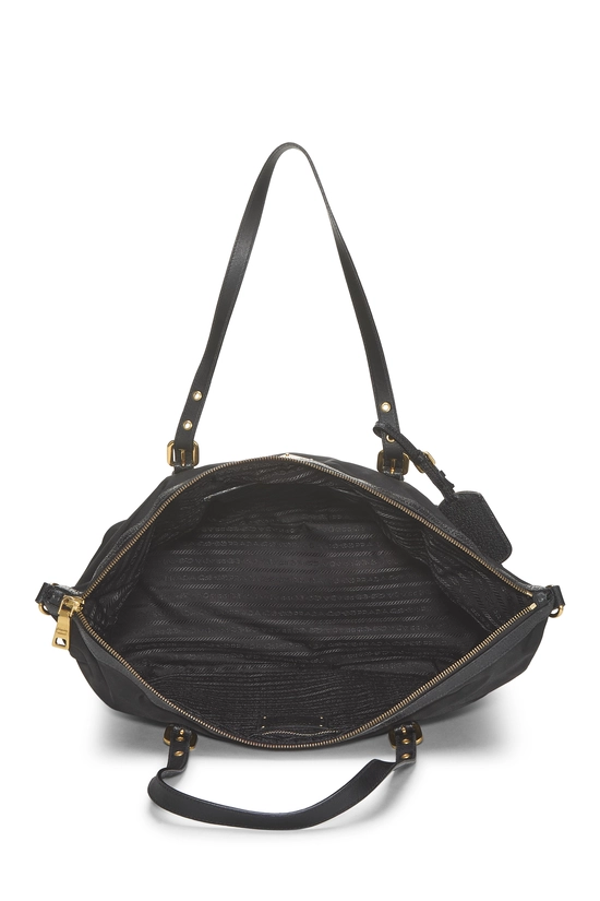 Black Nylon Buckle Tote, , large image number 5