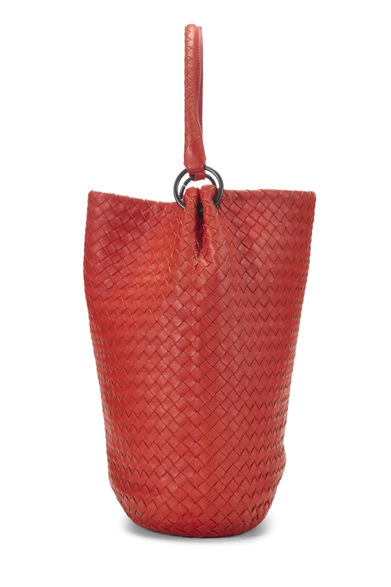 Orange Intrecciato Tote, , large image number 2