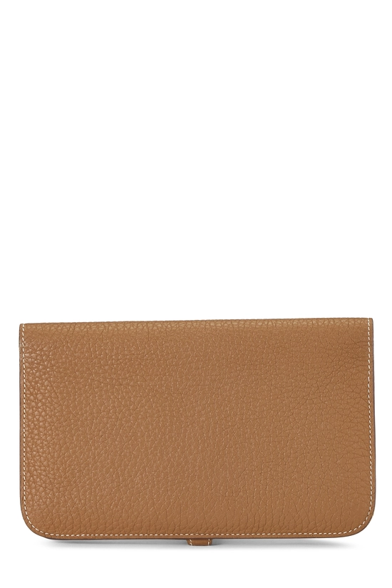 Gold Togo Dogon Duo Wallet, , large image number 2