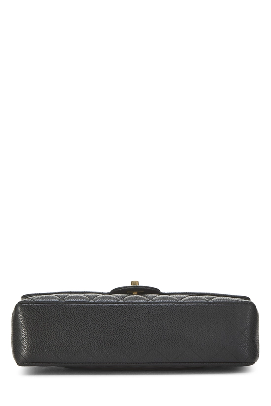 Black Quilted Caviar Classic Double Flap Medium, , large image number 4