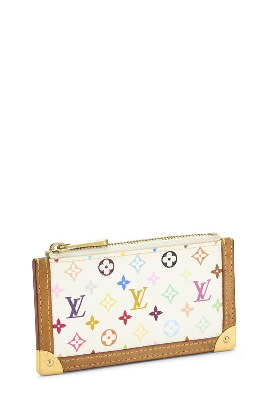 Takashi Murakami x Louis Vuitton White Monogram Multicolore Pochette Clefs, , large image number 1