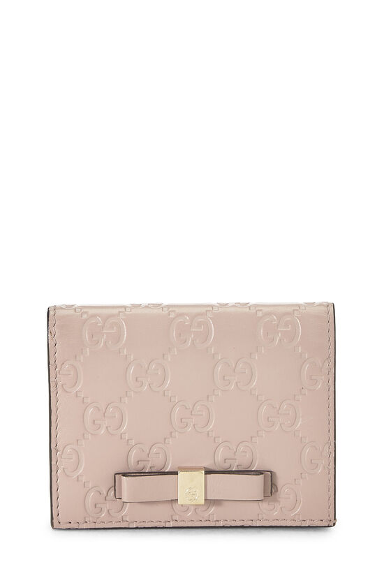 Pink Guccissima Compact Wallet, , large image number 0