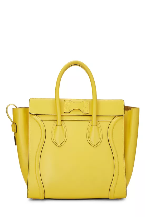 Yellow Smooth Calfskin Luggage Mini, , large image number 3