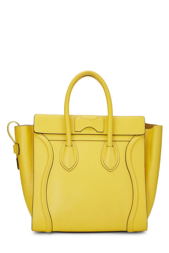 Yellow Smooth Calfskin Luggage Mini, , large image number 3