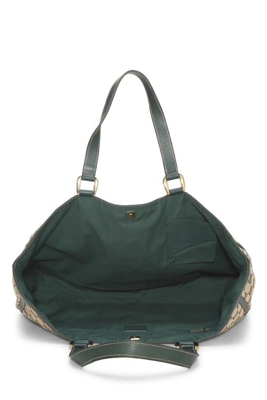 Green GG Canvas D-Ring Abbey Tote XL, , large image number 5