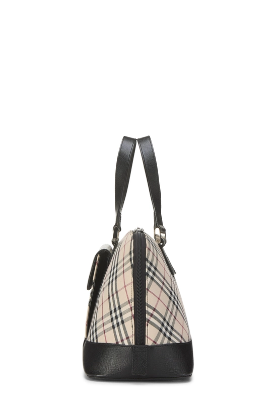 Black House Check Jacquard Dome Handbag, , large image number 2