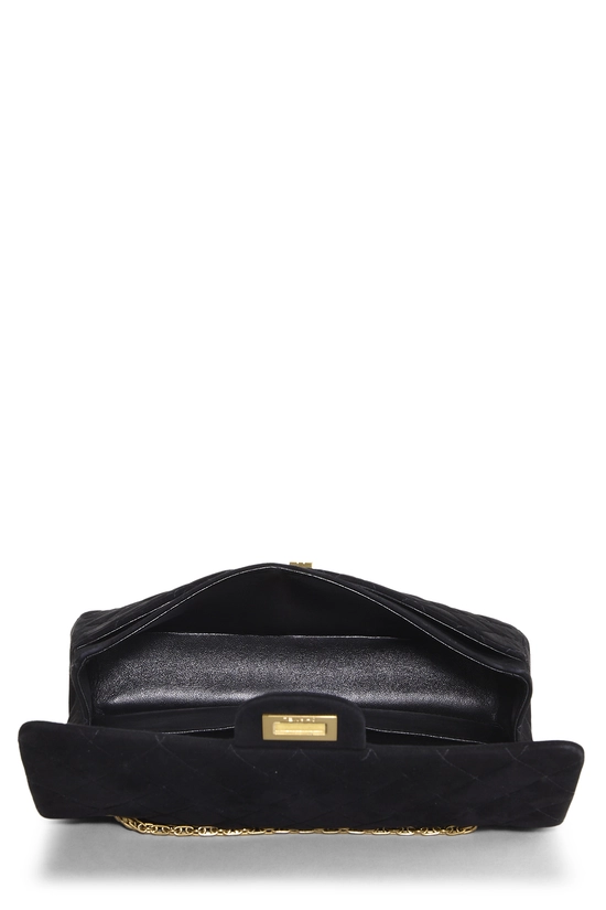 Black Quilted Suede 2.55 Reissue Flap 225, , large image number 5