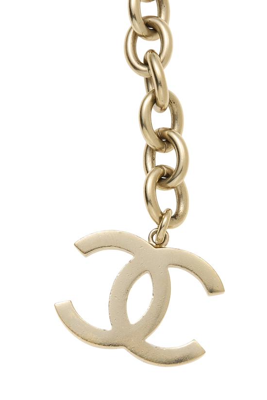 Gold Logo Chain Belt, , large image number 1