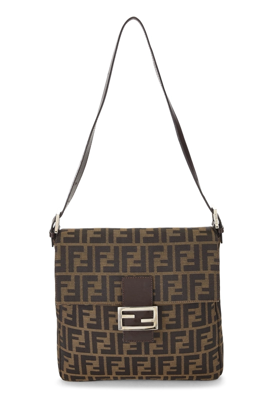 Brown Zucca Canvas Shoulder Bag, , large image number 0