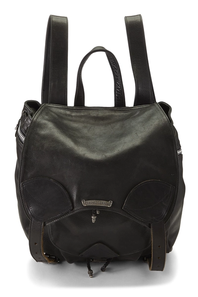 Black Leather Gunslinger Backpack