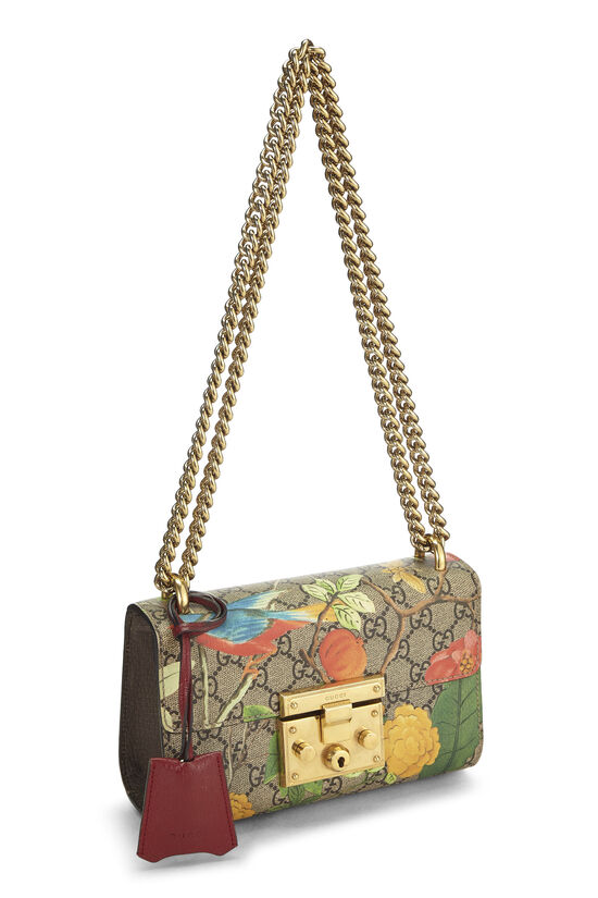 Multicolor GG Supreme Tian Canvas Padlock Shoulder Bag Small, , large image number 1