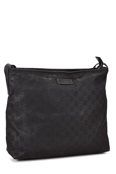 Black GG Nylon Messenger, , large