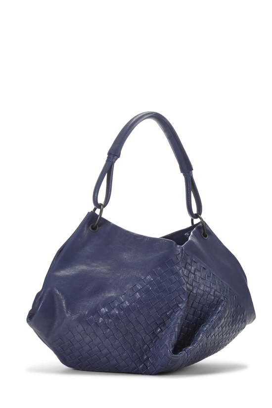 Navy Intrecciato Aquilone Fortune Cookie Hobo, , large image number 1