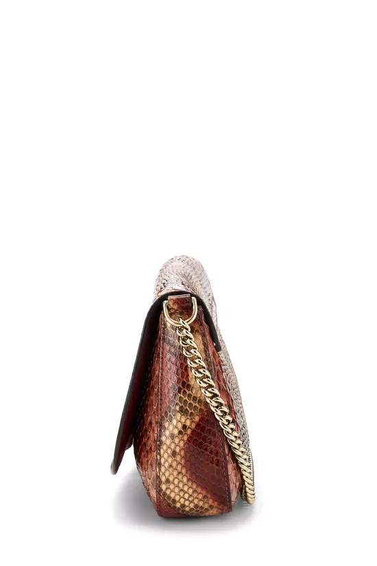 Multicolor Python Soho Chain Flap Crossbody, , large image number 2