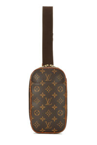 Louis Vuitton Brown Monogram Pochette Twin GM Cloth ref.910728 - Joli Closet