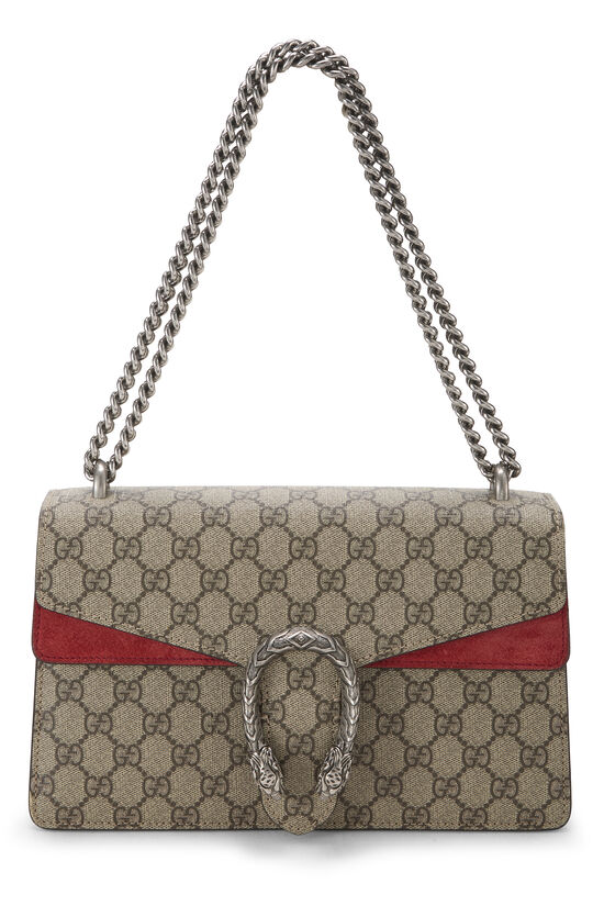 Red GG Supreme Canvas Dionysus Shoulder Bag Small, , large image number 0