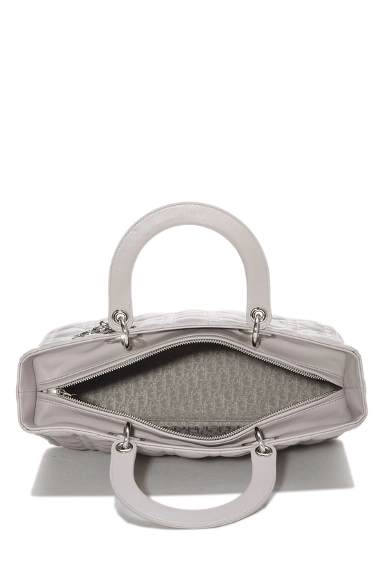 Purple Cannage Quilted Lambskin Lady Dior Large, , large image number 5
