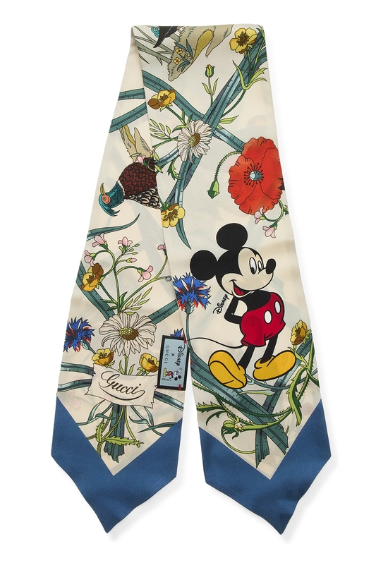 Gucci x Disney Multicolor Silk Mickey Mouse Twilly, , large image number 0