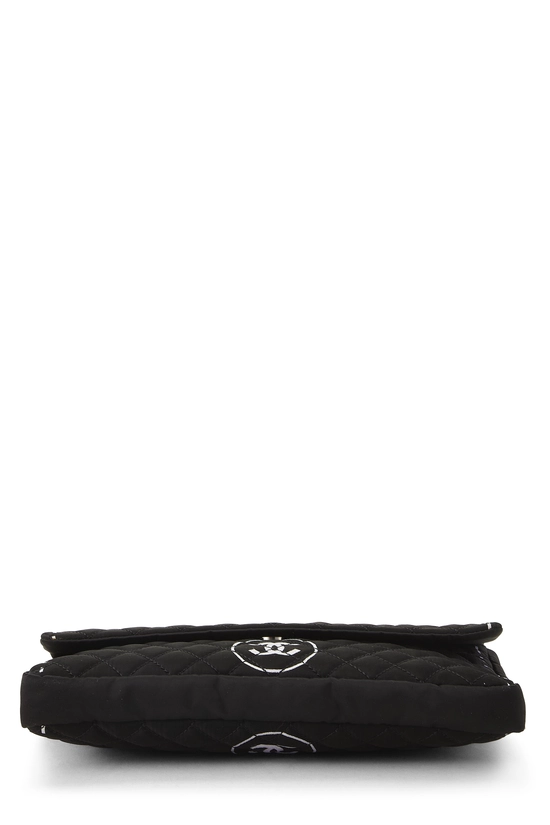 Black Nylon Logo Half Flap Maxi, , large image number 4