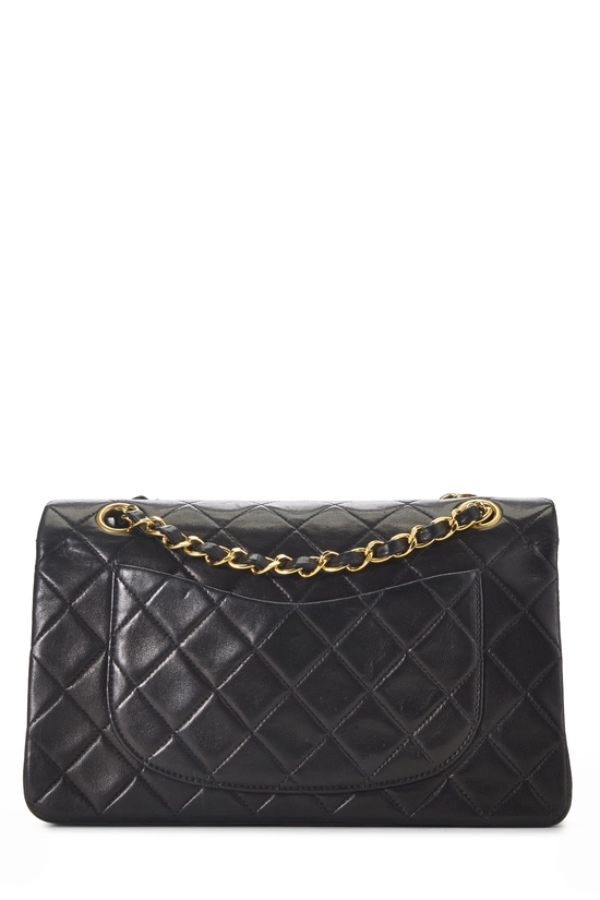Black Quilted Lambskin Classic Double Flap Medium, , large image number 3