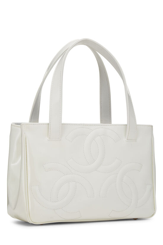 White Patent Leather 3 CC Tote Small, , large image number 1