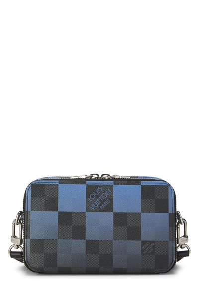Louis Vuitton Blue Damier Graphite Alpha Wearable Wallet