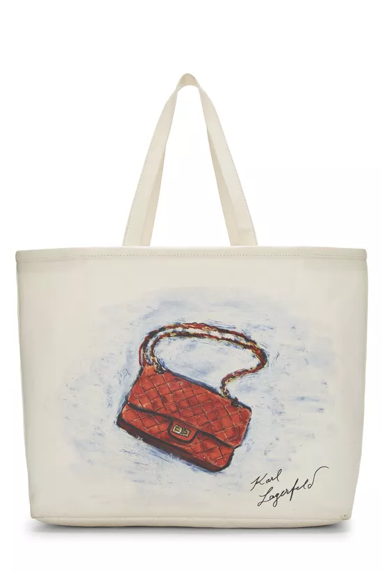 White Canvas Mobile Art Tote, , large image number 3