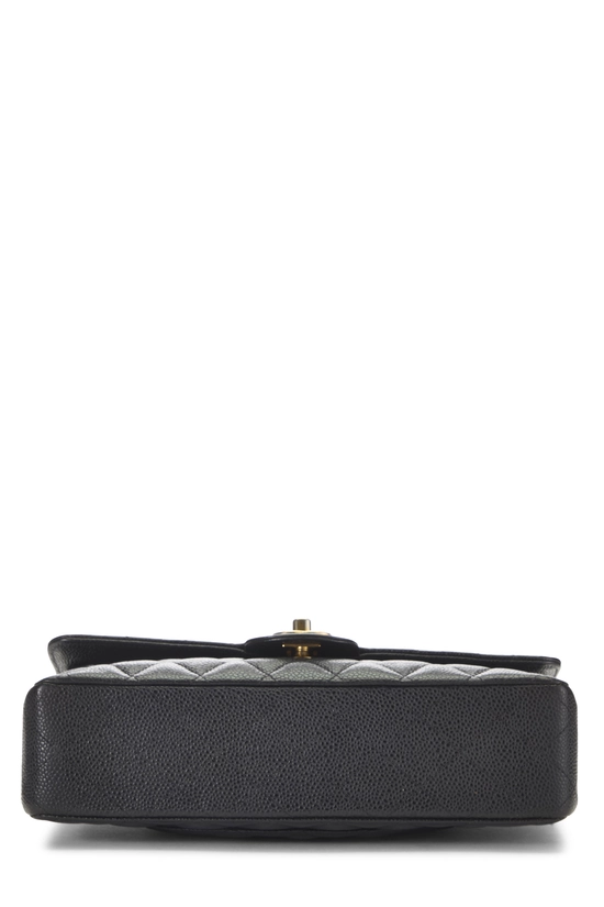 Black Quilted Caviar Classic Double Flap Medium, , large image number 4